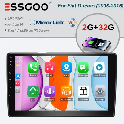 Image de Autoradio Android 2DIN - Lecteur multimédia - Système de navigation - Autoradio - Écran tactile