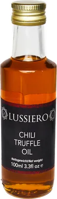 Produktbild von Lussiero Chili Trüffel Öl weisses Trüffelaroma mit feuriger Chili Note in Extra Virginem Olivenöl 100ml