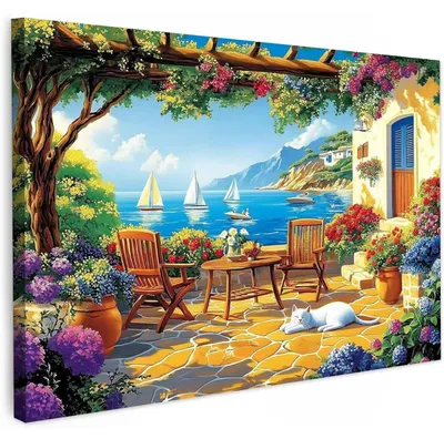 Image de Kit de peinture diamant avec cadre, 30x40 cm, 5D, paysage, kit créatif DIY pour adultes