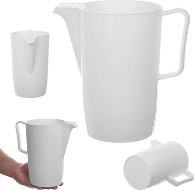 Immagine prodotto di Caraffa in plastica con manico KADAX da 2 litri, bianco