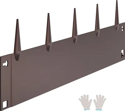 Obrázok produktu pre SucceBuy obruba trávnika sada 5 obrub záhonov 990x207x1,5mm hnedá