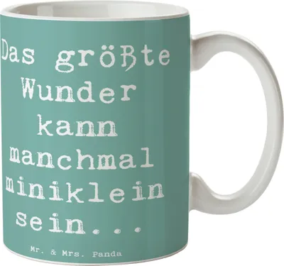 Produktbild von Mr. & Mrs. Panda Tasse Spruch Wunder Entdecken - Meeresbrise - Geschenk, Motivation, Herz, größte, Pott, Zitat, Becher, Kaffeebecher, Gefühl, Teetasse, Magie, Kaffeetasse