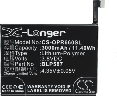 Image de TECHTEK Batterie compatible avec [Oppo] R6607, U3 remplace BLP585