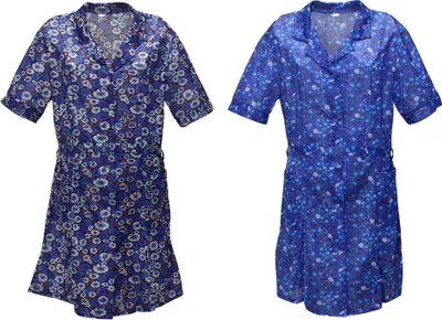 Produktbild von Kittel Schürze Kittelschürze mit 1/4 Arm Dederon Polyester, Farbe:Dessin 3, Größe:60