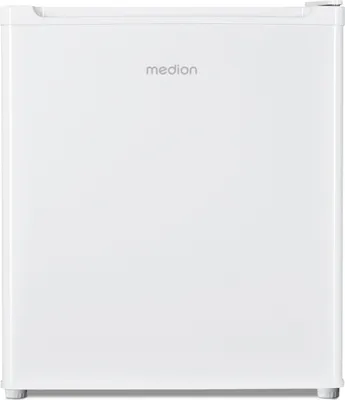 Produktbild von MEDION mini Kühlschrank mit Gefrierfach (klein, leise, 41L kleiner Kühlschrank für Büro Hotels Minibar Camping Gaming, Getränkekühlschrank, Speisen & Eis, Türanschlag wechselbar, MD37724)