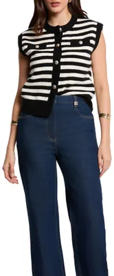 Zdjęcie produktu dla Kamizelka Morgan Damen, model 261, kolor: ecru/czarny, rozmiar: M