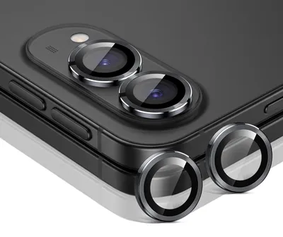 Produktbild von Kamera Linsenschutz Glas Set für Apple iPhone Duo Schutzglas Camera Linse Schutz Panzerfolie 9H Schwarz