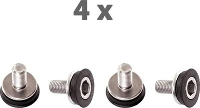 Produktbild von 4 Stück Kurbelschraube SET Fahrrad M8 für 4-Kant Tretlager Edelstahl