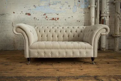 Produktbild von Chesterfield Polster Sofas Design Luxus Stoffsofas Textil Sofa 2 Sitzer Sofa Neu