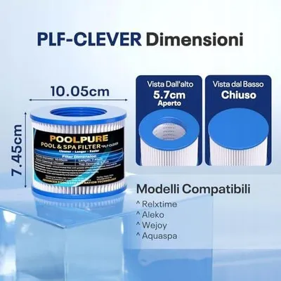 Zdjęcie produktu dla Wkład filtra basenowego poolpure   iapmo 100X80MM