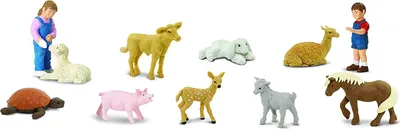 Produktbild von Safari Ltd. TOOBs Streichelzoo Spielzeugfigur für Jungen und Mädchen - Ab 3 Jahren Safari