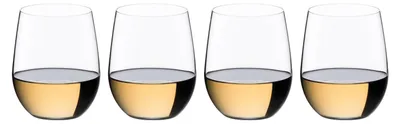 Zdjęcie produktu dla Riedel The O – szklanka do wina Viognier/Chardonnay – zestaw 16 sztuk + 4 słomki wielokrotnego użytku EKM Living