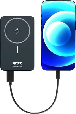 Immagine prodotto di Port Designs 907005 power bank ai polimeri di litio (LiPo) 10000 mAh Ricarica senza fili Nero