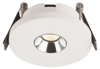 Produktbild von LED Einbaustrahler, Gips weiß, Chrom, D 9 cm