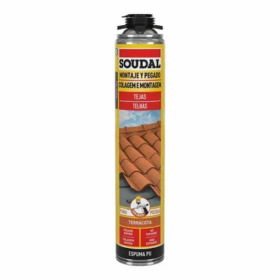 Obrázok produktu pre Pena Soudal Polyuretánová strešná pištoľ červená 750 ml