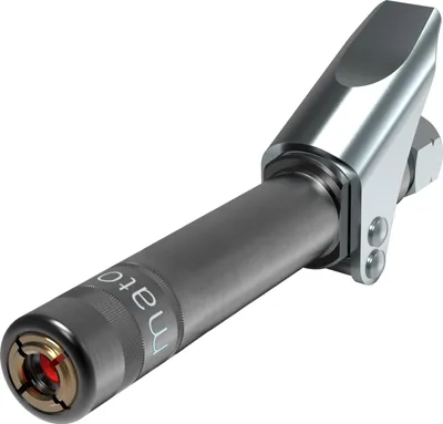 A close-up studio shot of a single lubrication fitting.