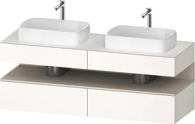 Produktbild von DURAVIT QA4779083840010 QTG KWTU WH Ek. 1600x550x600 Wß Smt H