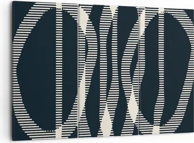 Produktbild von Bild auf Leinwand - Leinwandbild - 3 Teile - Abstraktion künstlerisch kreativ - 105x70cm - Wand Bild - Wanddeko - Wandbilder - Leinwanddruck - Bilder - Wanddekoration - Leinwand bilder - CE105x70-4943
