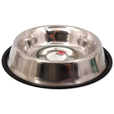 Produktbild von DOG FANTASY Edelstahlnapf mit Gummi 29,8 cm 1400 ml