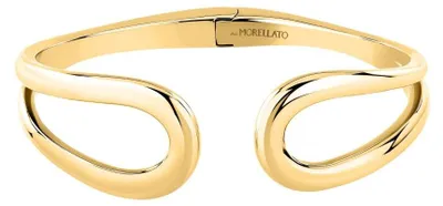 Obrázok produktu pre Masívny otvorený náramok z pozlátenej ocele Design SAYP22   Priemer: 5,6 cm