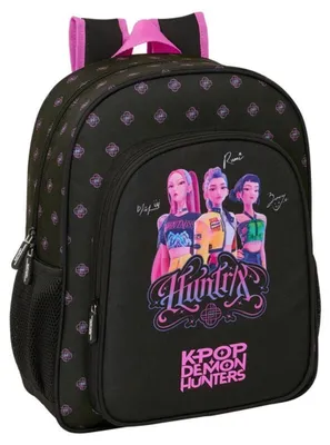 Produktbild von Safta KPop Demon Hunters Rucksack 38 cm, trolleytauglich mit Flaschentaschen und Vordertasche