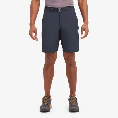 Montane Terra Shorts für Herren in dunkelblau; mit elastischem Bund und praktischen Taschen; ideal für Outdoor-Aktivitäten.