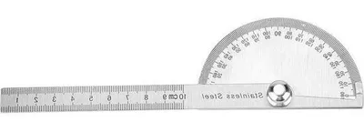 Image de Équerre à 180 degrés en acier inoxydable - Outil pour le travail du bois - Mesure d'angles.