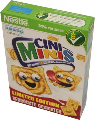 Produktbild von Nestle CINI MINIS, Snack mixes, 375 g, 1770 kJ, 420 kcal, 75 g, 5,4 g