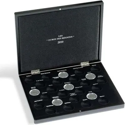 Produktbild von Münzkassette VOLTERRA UNO de Luxe, für 27 10-Euro-Münzen französische Region2010in Kaps.