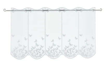 Produktbild von Scheibengardine Schmetterling bestickt Bistrogardine BxH 144x45cm