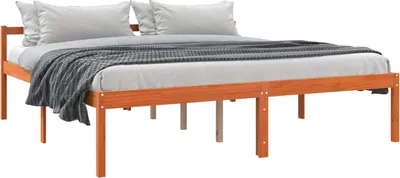 Produktbild von Bettrahmen Wachsbraun 180 x 200 cm Massives Kiefernholz