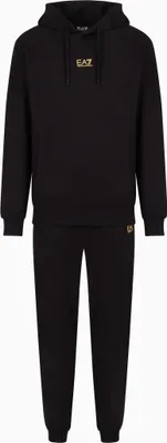 Zdjęcie produktu dla Dres męski EA7 Emporio Armani sportowy bluza z kapturem długie spodnie czarny (8NPV64-PJVRZ-0208)