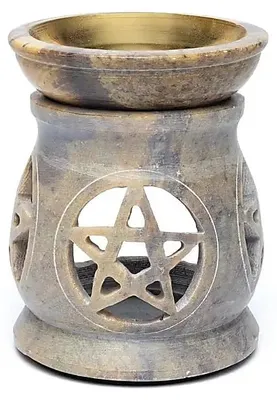 Immagine prodotto di Bruciatore Pentagramma In Pietra Ollare - 11x9 Cm
