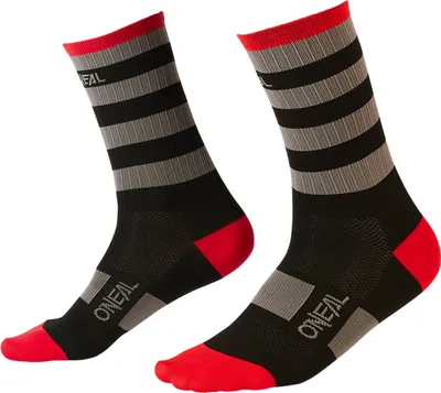 Produktbild von O'NEAL MTB Performance Sock STRIPE black/gray/red (39-42)
