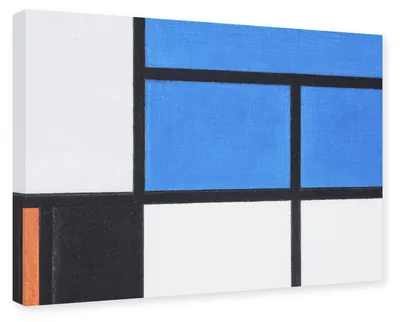 Productafbeelding van Blauwe Vlakken met Oranje Accent
