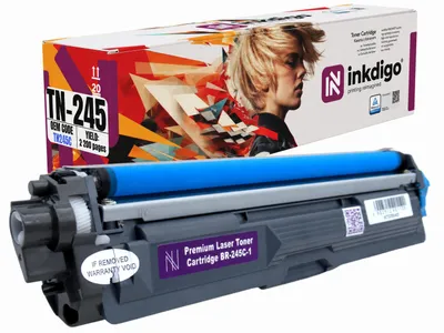 Produktbild von Inkdigo Toner TN245C für Brother DCP-9015CDW, DCP-9020CDW, HL-3140CW, HL-3150CDN – Cyan, 2200 Seiten,, KI-generiertes Bild