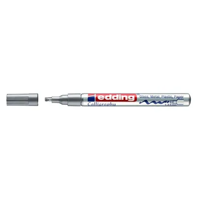 Immagine prodotto di edding Glanzlackmarker edding 753 creative, 1 - 2,5 mm, silber 10 Stück Verkaufseinheit 661633 4004764023615