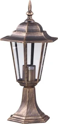 Image de Lampe de jardin sur pied lanterne dorée Kaja STANDARD K-5009S NOIR/DORÉ