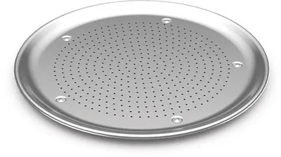 Produktbild von Famanu Pizzapfanne 40 cm - Geperforiert für gleichmäßige Wärmeverteilung
