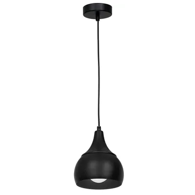 Zdjęcie produktu dla Lampa wisząca czarna nad stół Aktan 1xE27 15W Luminex