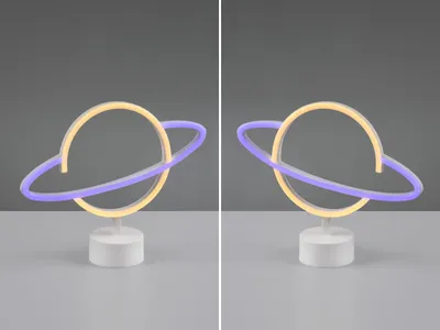 Produktbild von 2er SET ausgefallene LED Tischlampe, Dekoleuchte für Jugendzimmer & Kinderzimmer