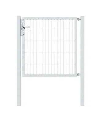 Produktbild von Alberts Einzeltor Flexo mit Zubehör, zum Einbetonieren, feuerverzinkt, Breite 100 cm, Höhe 100 cm