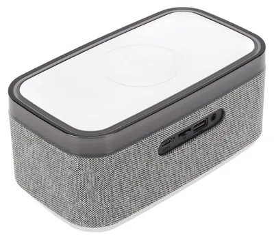 Produktbild von Kabellose Ladestation, Bluetooth-Lautsprecher, multifunktionaler kabelloser Lautsprecher mit Wecker, LED-Nachtlicht und weißem Rauschen für den Nachtt