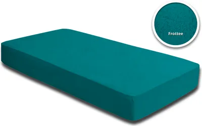 Produktbild von 2er Pack Frottee Spannbettlaken Spannbetttuch 90x200 140x200 180x200 Baumwolle, Größe:90x200 cm - 100x200 cm, Farbe:Petrol