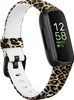 Produktbild von Silikon-Smartwatch-Armband – Passend für Lucky Leopard Fitbit Inspire 3 – Strap-it Uhrenarmband / Armband / Armband – Größe: S