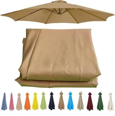 Obrázek produktu pro Venkovní slunečník – voděodolný polyester – až 3,5 m – různé barvy