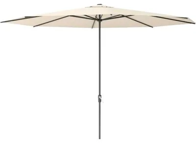Produktbild von Mittelstockschirm SOLUNA Nancy Ø 400 cm ecru mit UV-Schutz 80, wasserabweisende Polyesterbespannung, leichte Aufspannung