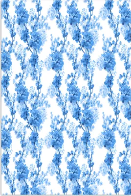 Produktbild von MuchoWow® Poster Blumen - Blau - Hortensie 80x120 cm - Papierdruck