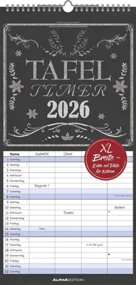 Produktbild von Tafel Timer Familienplaner 2026 - Familienkalender 22x45 cm