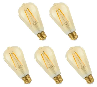 Produktbild von Spectrum E27 LED Lampe 2W 240lm 2400K Warmweiß 230V 5 Stück